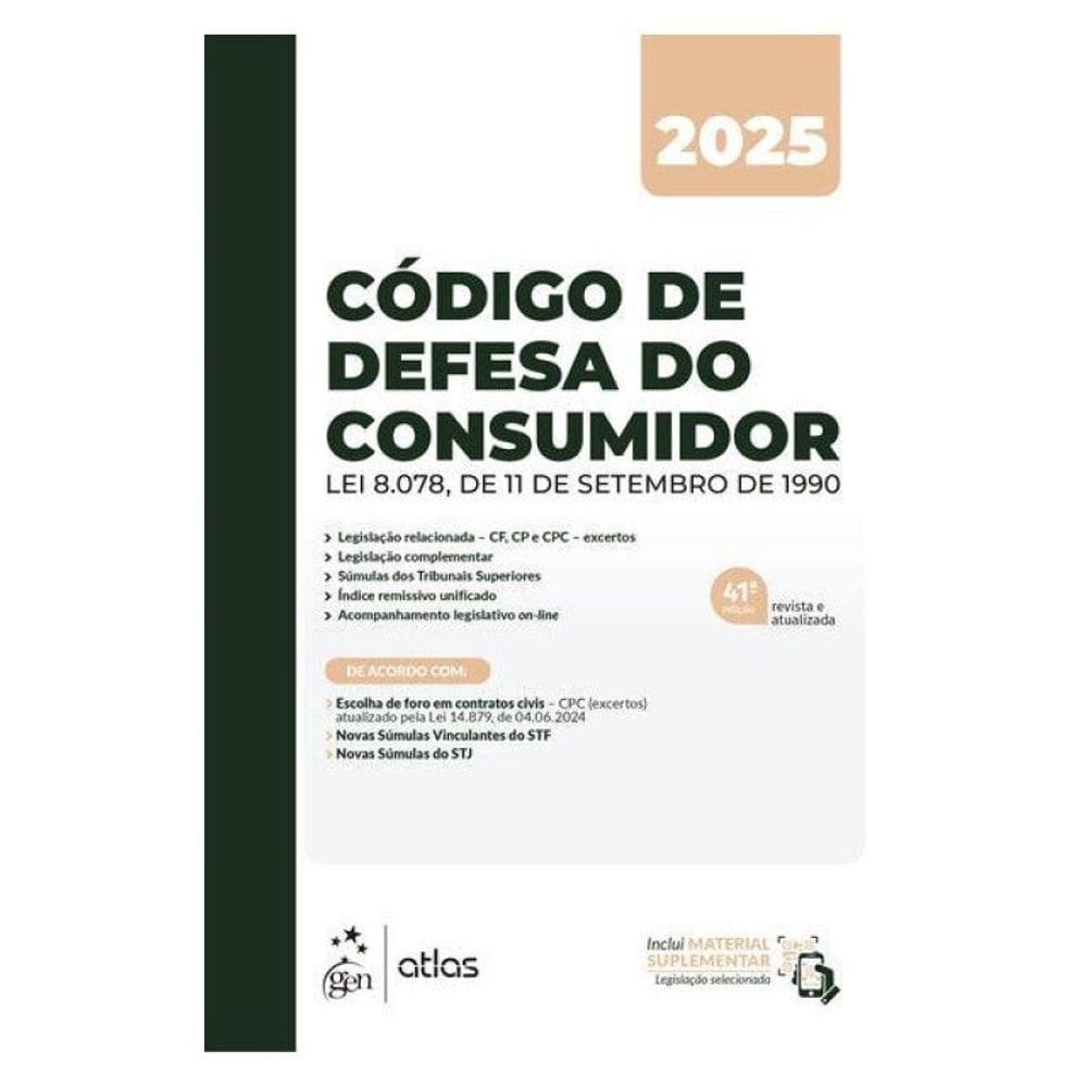 Código De Defesa Do Consumidor - 41ª Edição 2025
