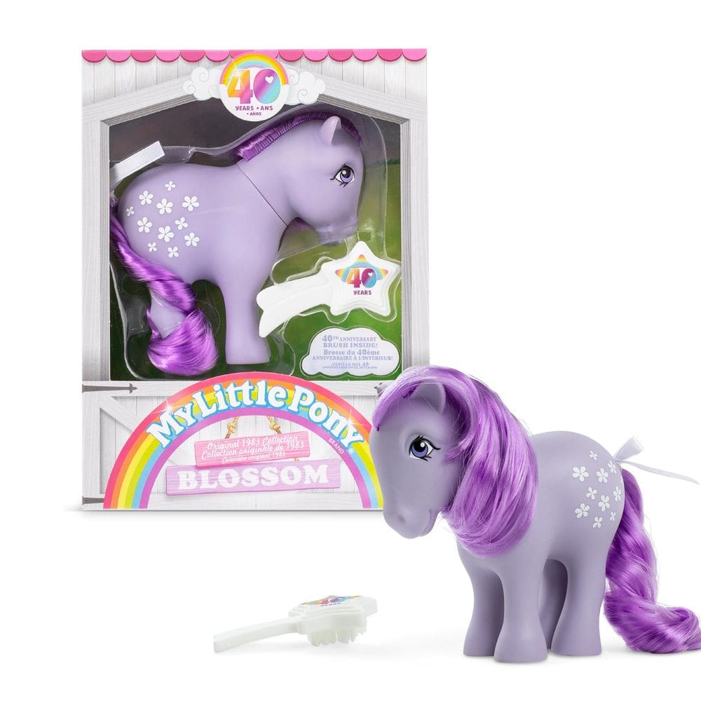Boneco de ação My Little Pony 40th Anniversary Blossom 10cm