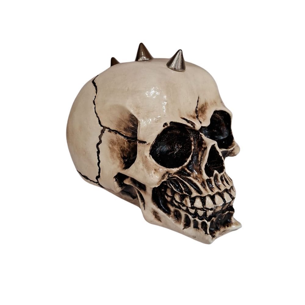 Caveira Moicana Bege Media Deco Skull MO-1