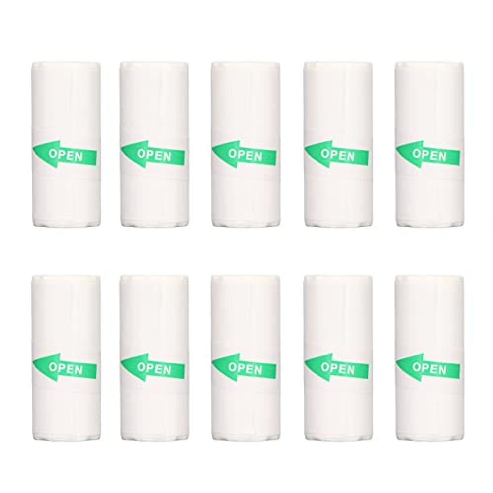 Papel de impressora térmica Pssopp 57x25mm autoadesivo 10 rolos