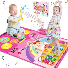 Tambor de piano Musical Mat Richgv 3 em 1 Animal 12-18 meses