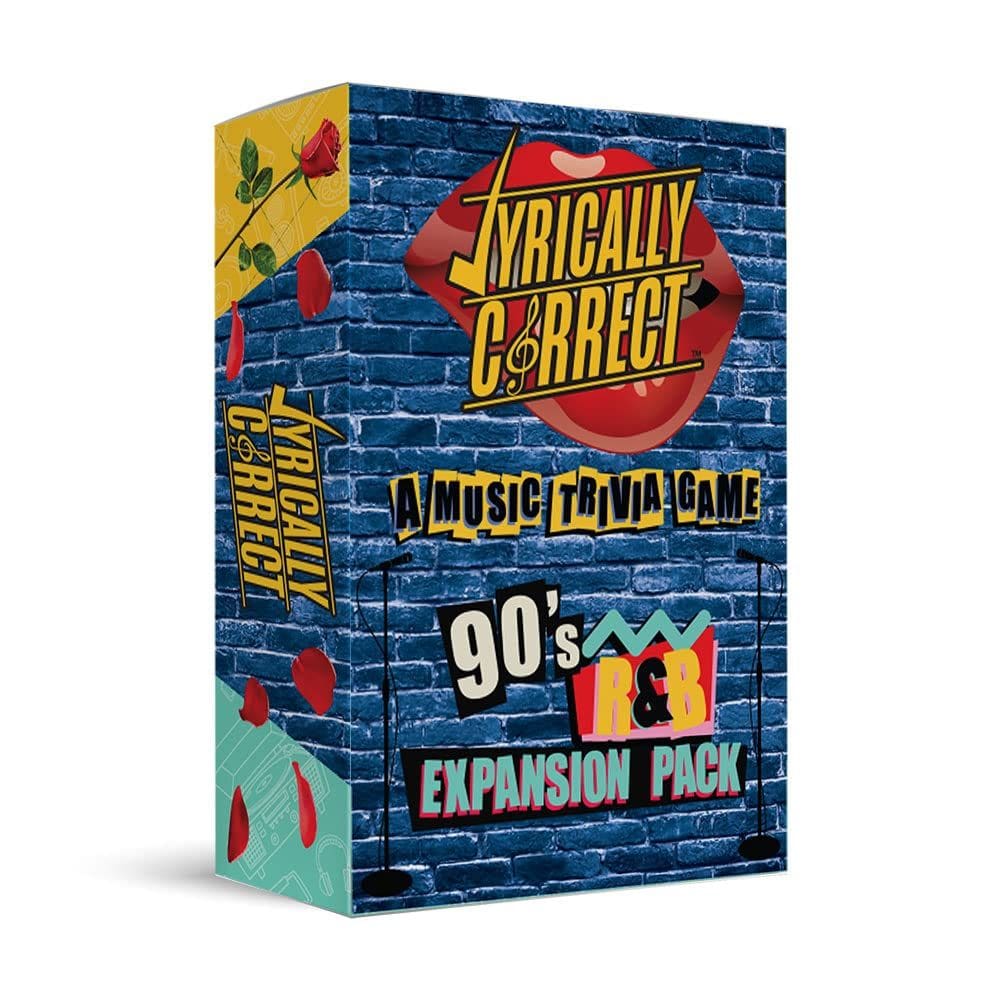 Pacote de expansão Music Trivia Card Game Lyrically Correct 90`s