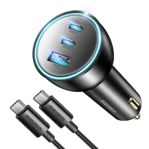 Carregador de carro Rocoren 165 W USB C PD3.1 140 W/PD3.0 100 W QC5