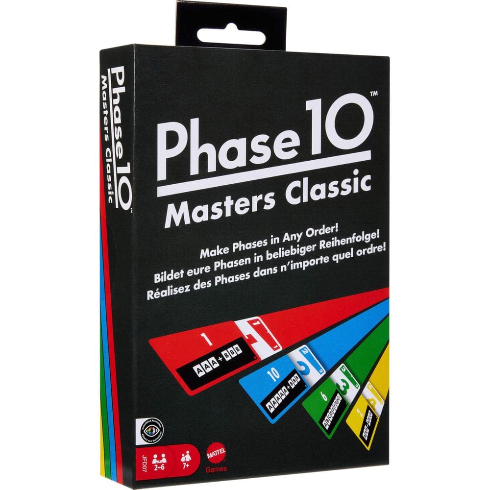 Jogo de cartas Mattel Games Phase 10 Masters Classic Family