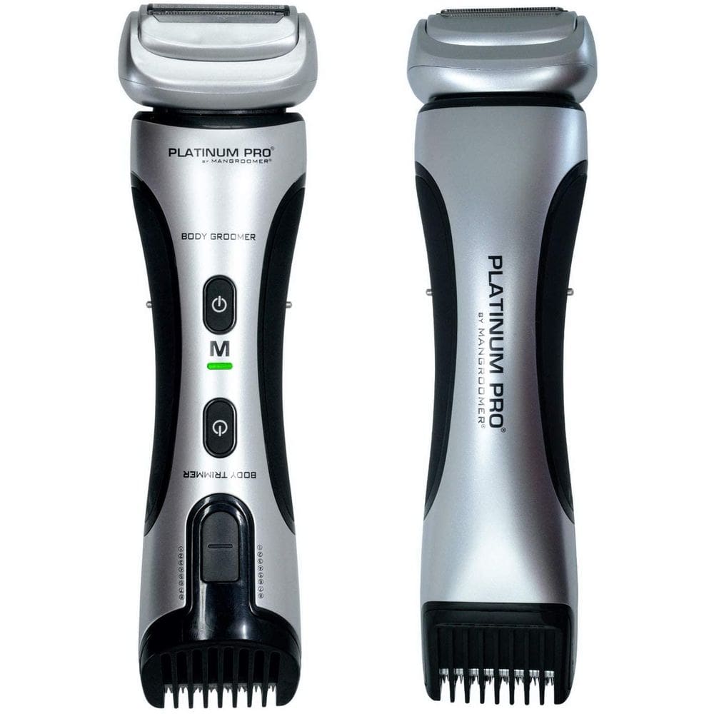 Body Groomer Platinum Pro MANGROOMER com bateria máxima de lítio