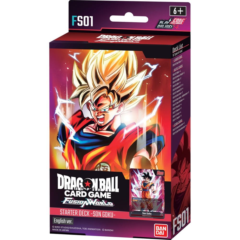 Deck inicial Dragon Ball Super TCG Fusion World Son Goku