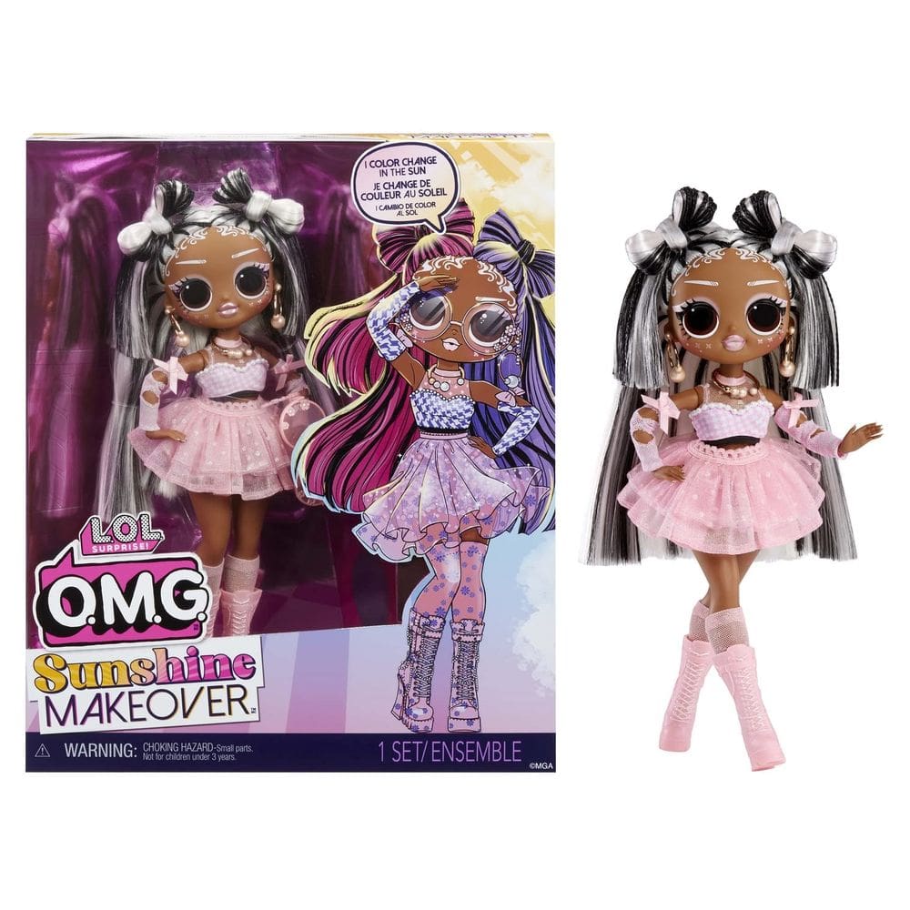 Boneca de moda L.O.L. Surprise! OMG Sunshine com cabelo que muda de cor