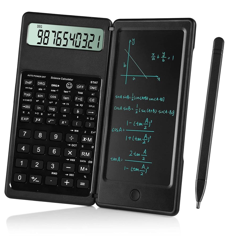 Calculadora científica iPepul de 10 dígitos com bloco de notas e tela LCD