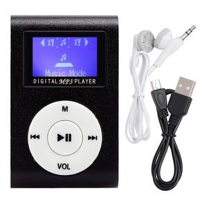 Leitor de MP3 Annadue Mini Music Player com tela LCD de 0,8 polegadas