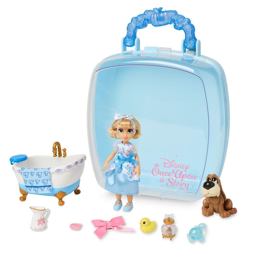 Mini Doll Playset Disney Store Cinderella Era uma vez uma história