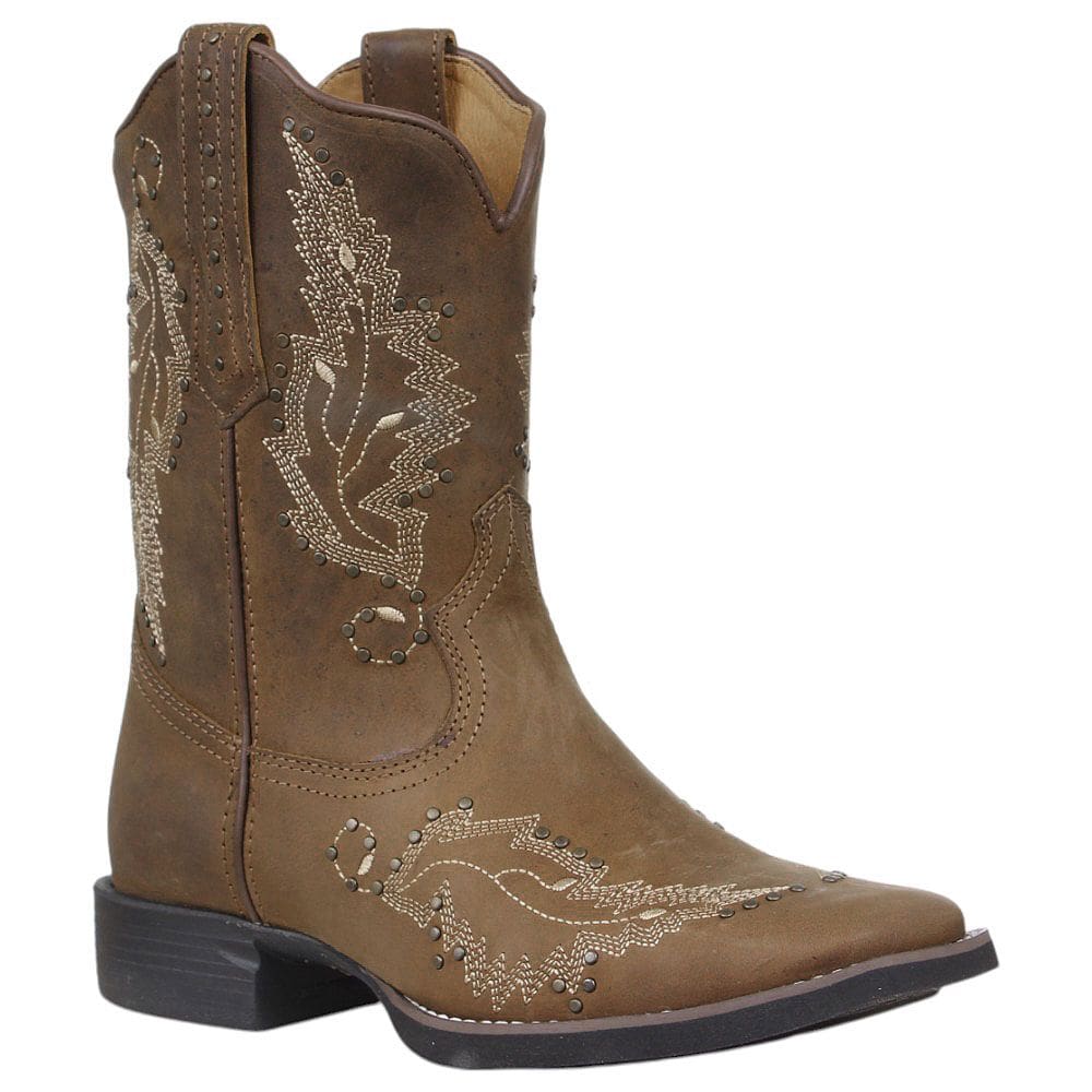 Bota Western Feminina Marrom Cow Way 38121