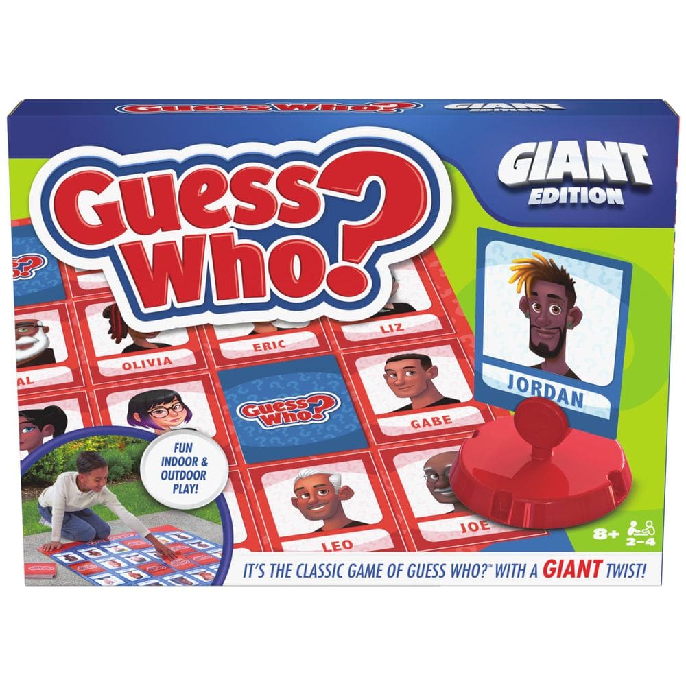 Jogo de tabuleiro Spin Master Games Guess Who? Edição gigante 8+