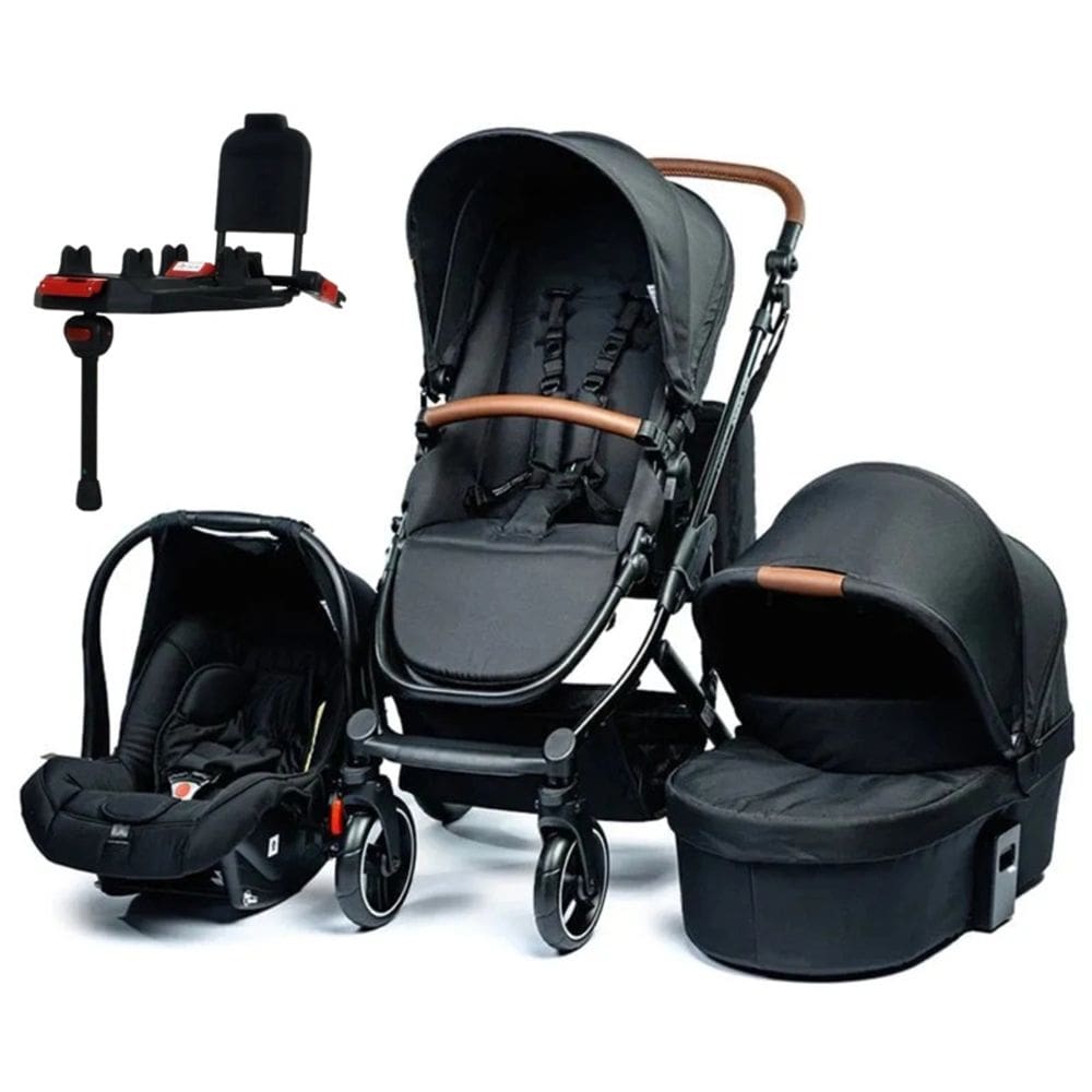 Carrinho De Bebe Como 4 Ink Com Moises + Bolsa + Bebe Conforto E Base  - Abc Design