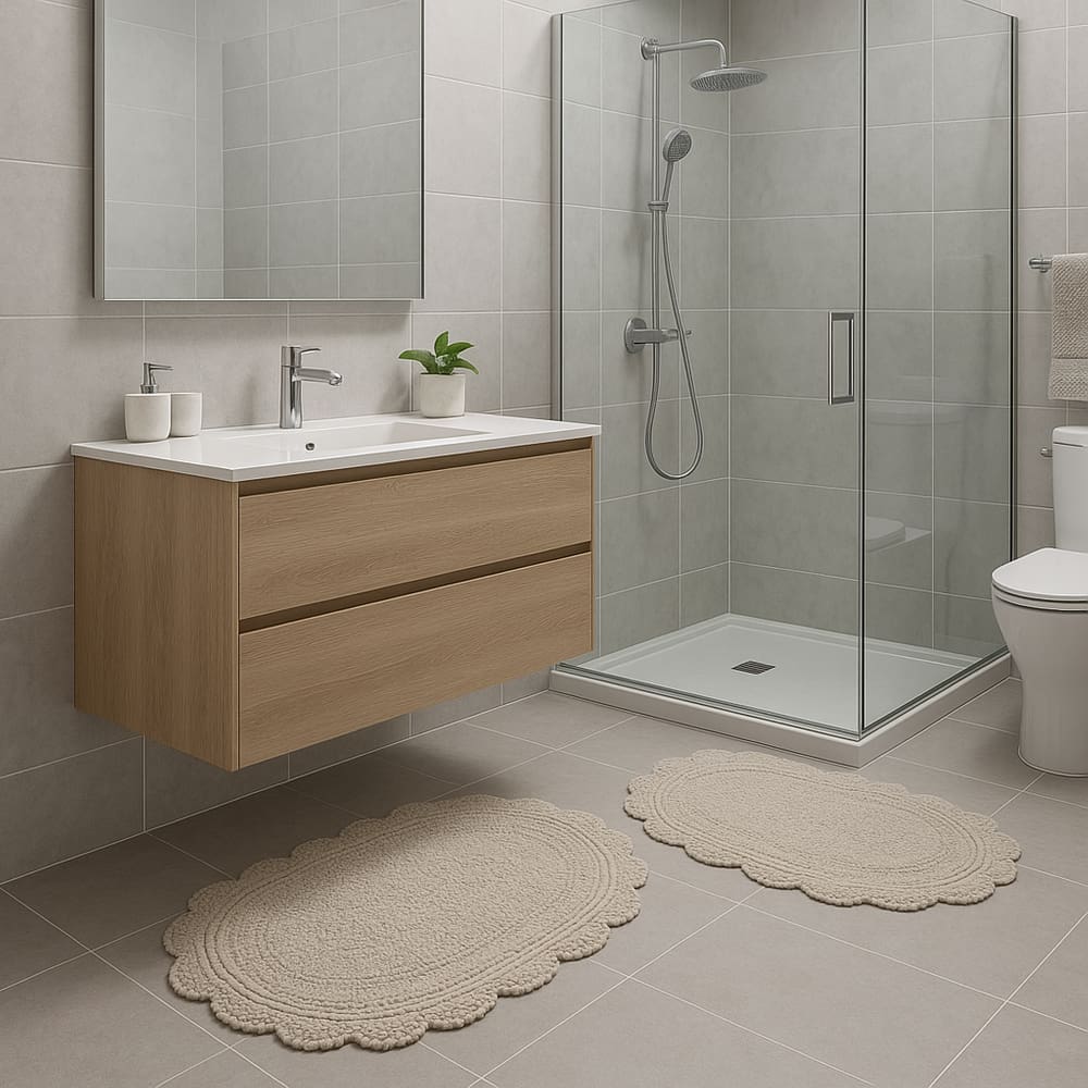 Kit 2 Tapete Crochê Oval Dupla Face 60x90cm Kacyumara - Fend