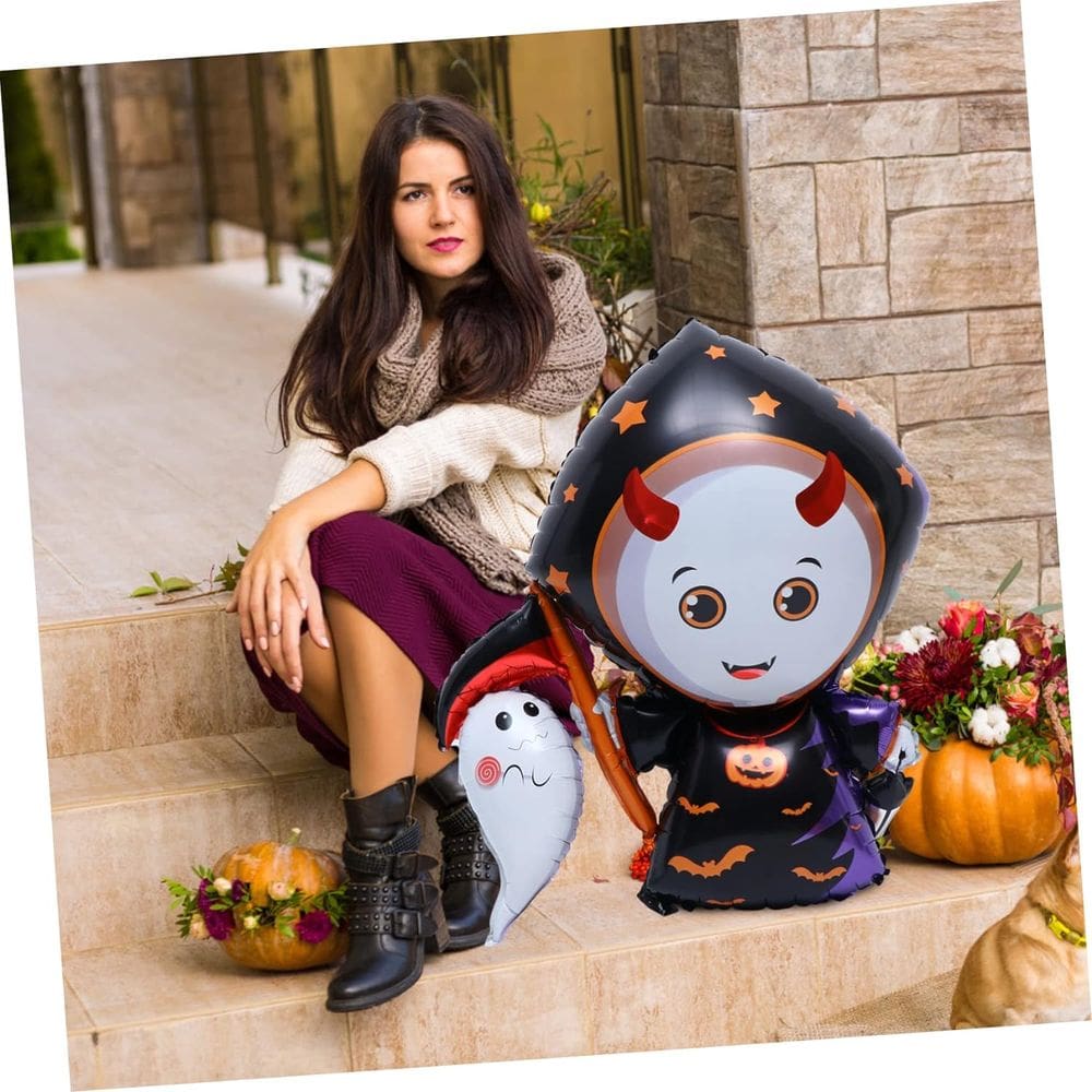 BALÃO BRUXINHA VAMPIRA Balão Decoração de Halloween 50 unidd