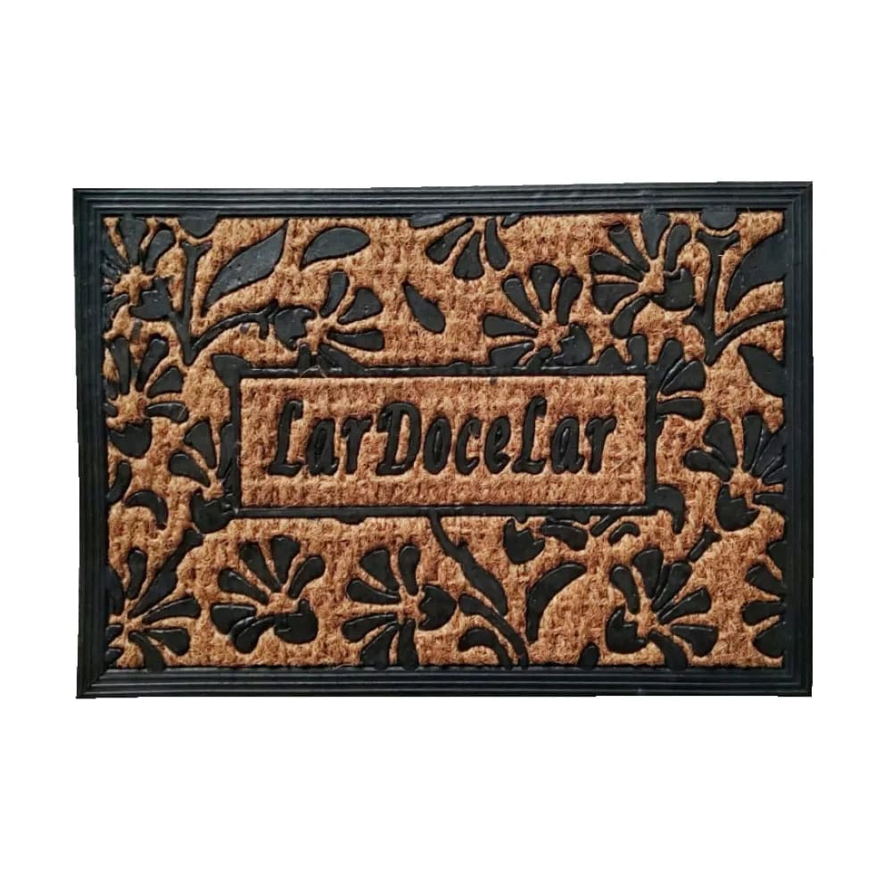 Capacho Fibra De Coco Antiderrapante Panamá 40x60cm Uzoo - Floral