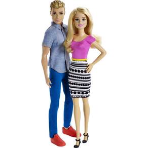 Conjunto de bonecas Barbie & Ken Fashion com roupas removíveis, pacote com 2