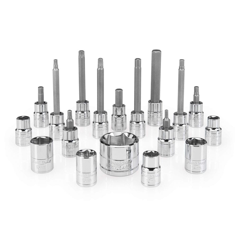 Conjunto de soquetes e brocas Tool Park Tool SBS-1.2 3/8 Drive Silver