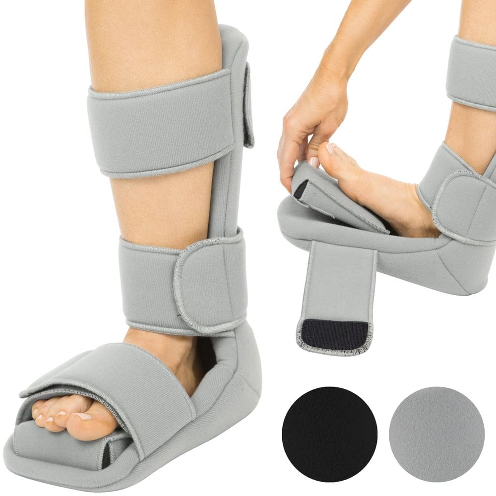 Fascite plantar Night Splint Vive com cunhas elásticas