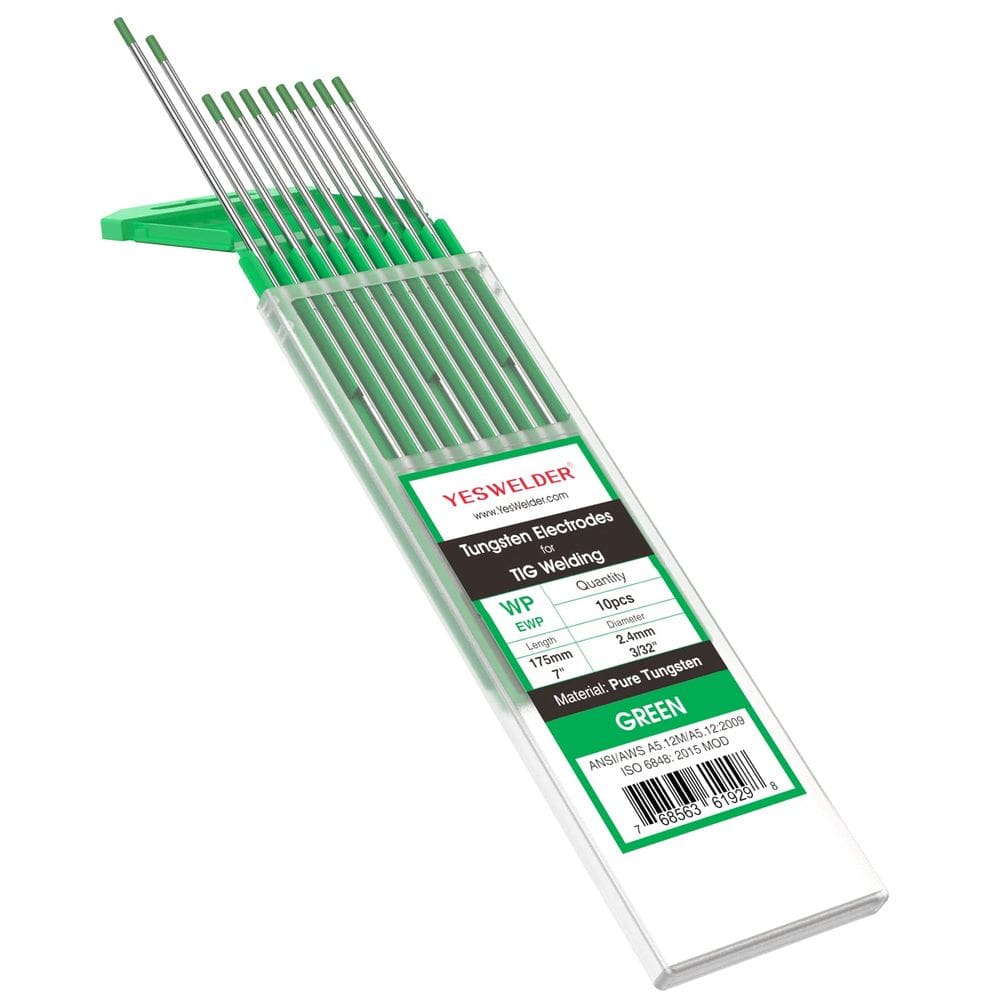 Eletrodo de tungstênio de soldagem TIG YESWELDER Tungstênio puro 3,0 mm