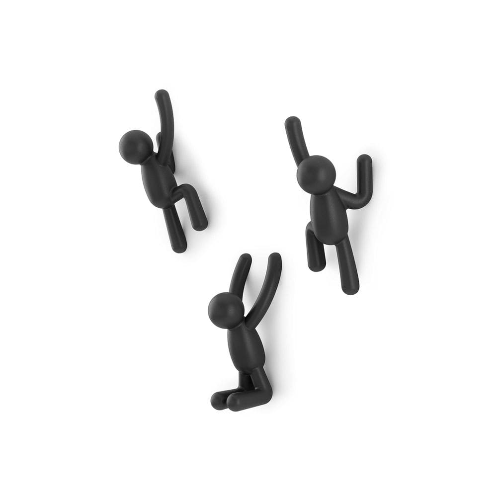 Ganchos de parede, casaco decorativo Umbra Buddy, conjunto de 3
