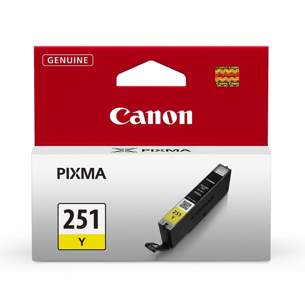 Cartucho de tinta Canon CLI-251 amarelo compatível com iP7220, iP8720