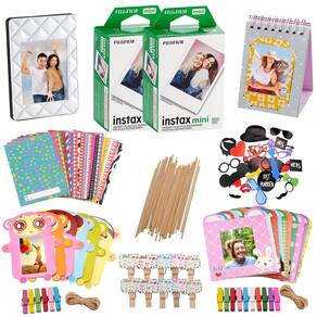 Kit de acessórios para câmera Fujifilm instax Mini 8 com 40 filmes