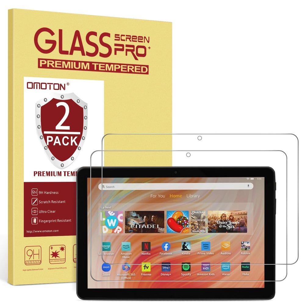 [Protetor de tela] OMOTON para tablet Amazon Fire HD 10 (13ª e 11ª geração)