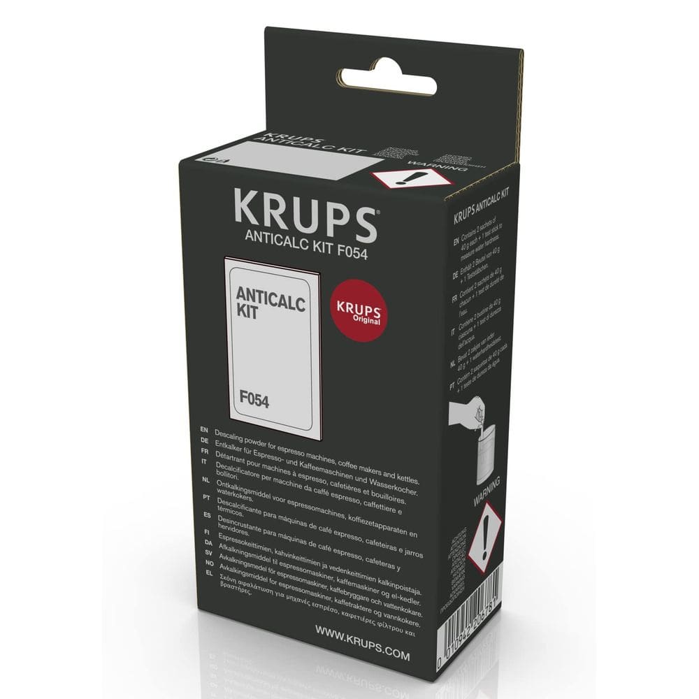 Pó descalcificante KRUPS F054 para chaleiras, cafeteiras e máquinas de café expresso