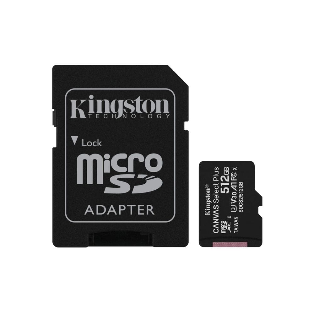 Cartão microSDXC Kingston Canvas Select Plus 512 GB A1 Classe 10