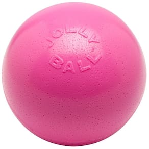 Bola de brinquedo para cães Jolly Pets Bounce-n-Play 8 polegadas rosa