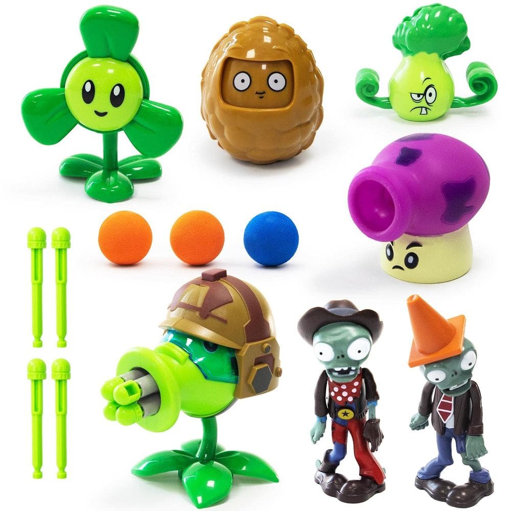 Conjunto de estatuetas Toy Maikerry Plants vs Zombies, 7 unidades para crianças