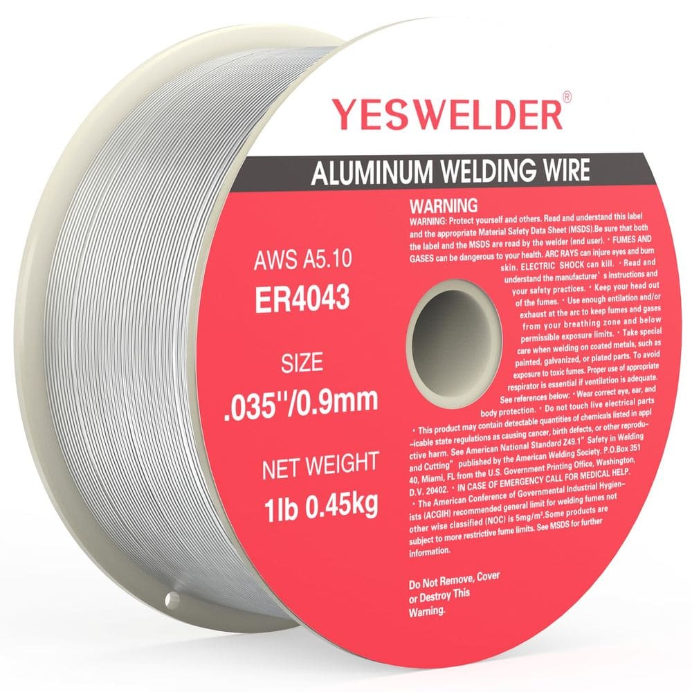 Fio de solda YESWELDER Silicon Aluminium ER4043 0,9 mm 0,45 kg