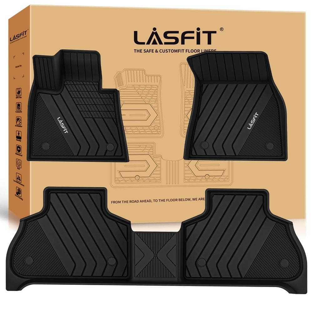Tapetes de chão LASFIT para BMW X5 New 2019-2025 All Weather TPE