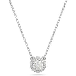 Colar com pingente Swarovski Constella com cristais transparentes de ródio