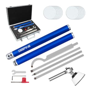 Conjunto de ferramentas de torneamento de torno de madeira DEEFIINE Carbide Tip com lixadeira
