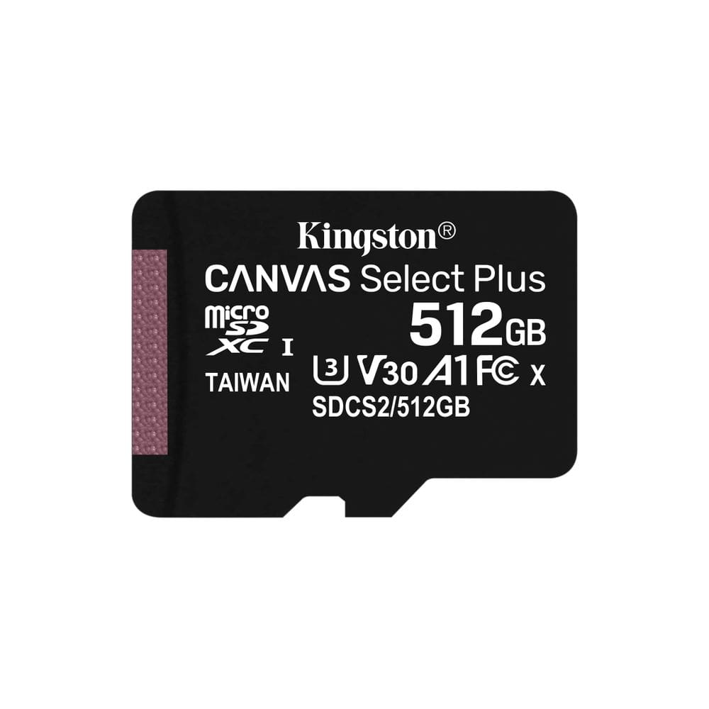 Cartão microSDXC Kingston Canvas Select Plus 512 GB Classe 10