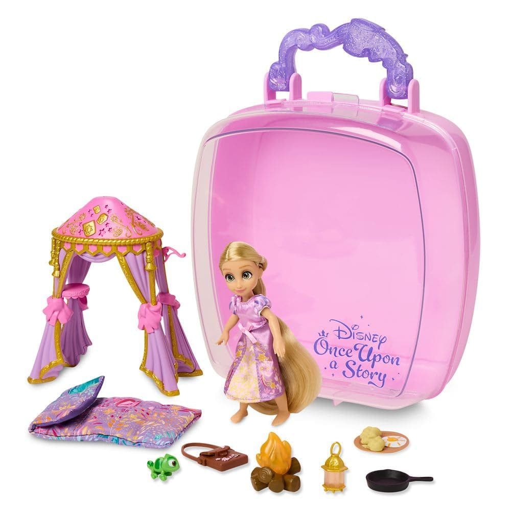 Mini Doll Playset Disney Store Rapunzel Era uma vez uma história