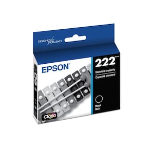 Cartucho de tinta Epson 222 Claria de capacidade padrão preto T222120-S
