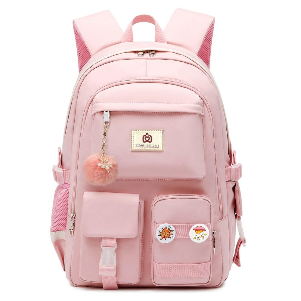 Mochila para laptop Hidds School Bag College 15,6&quot; rosa para meninas
