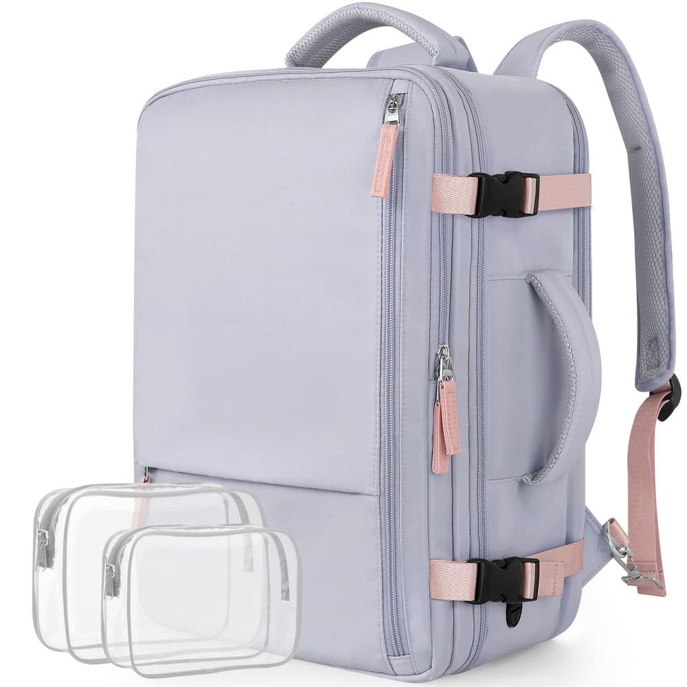 Mochila de viagem Snoffic Reliable Waterproof 42x29x20cm roxa