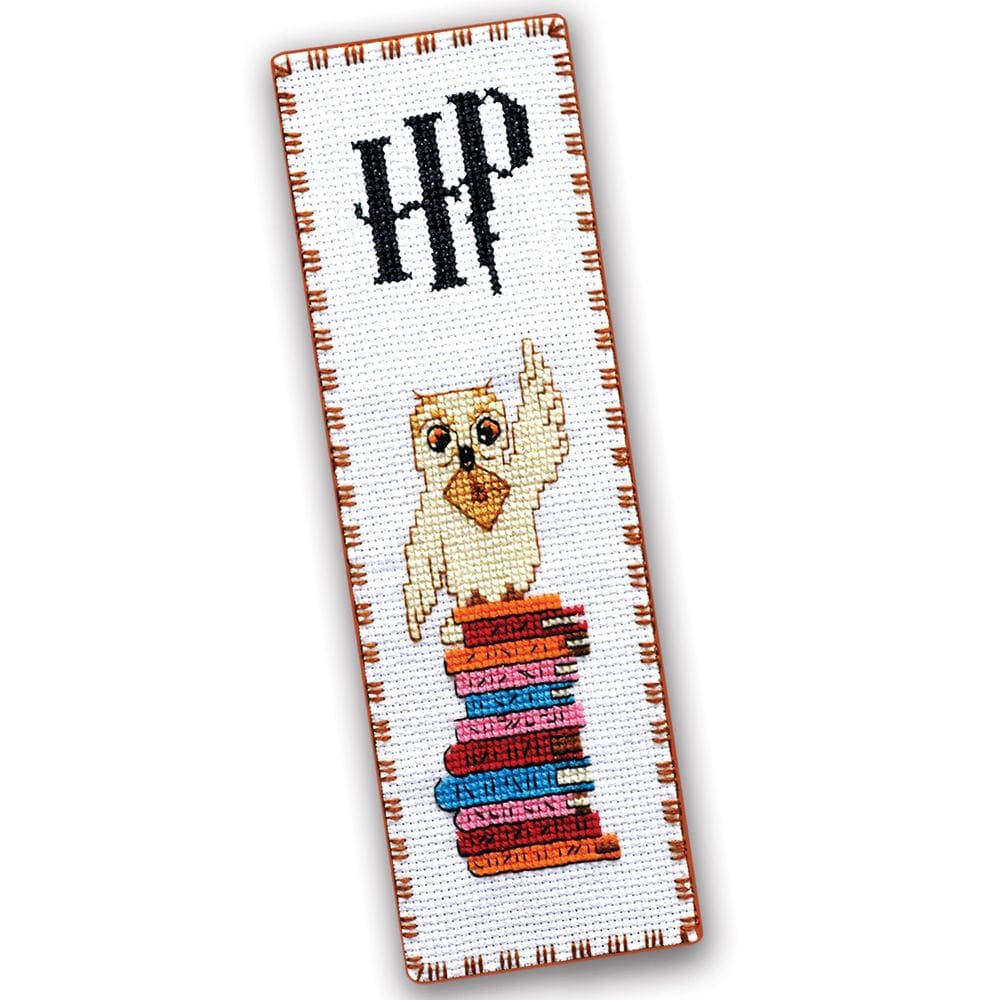 Kit de bordado personalizado. Design Hedwig The Owl Bookmark