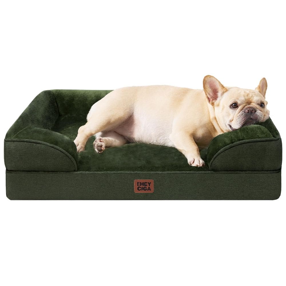 Cama ortopédica para cães EHEYCIGA Waterproof Memory Foam Medium