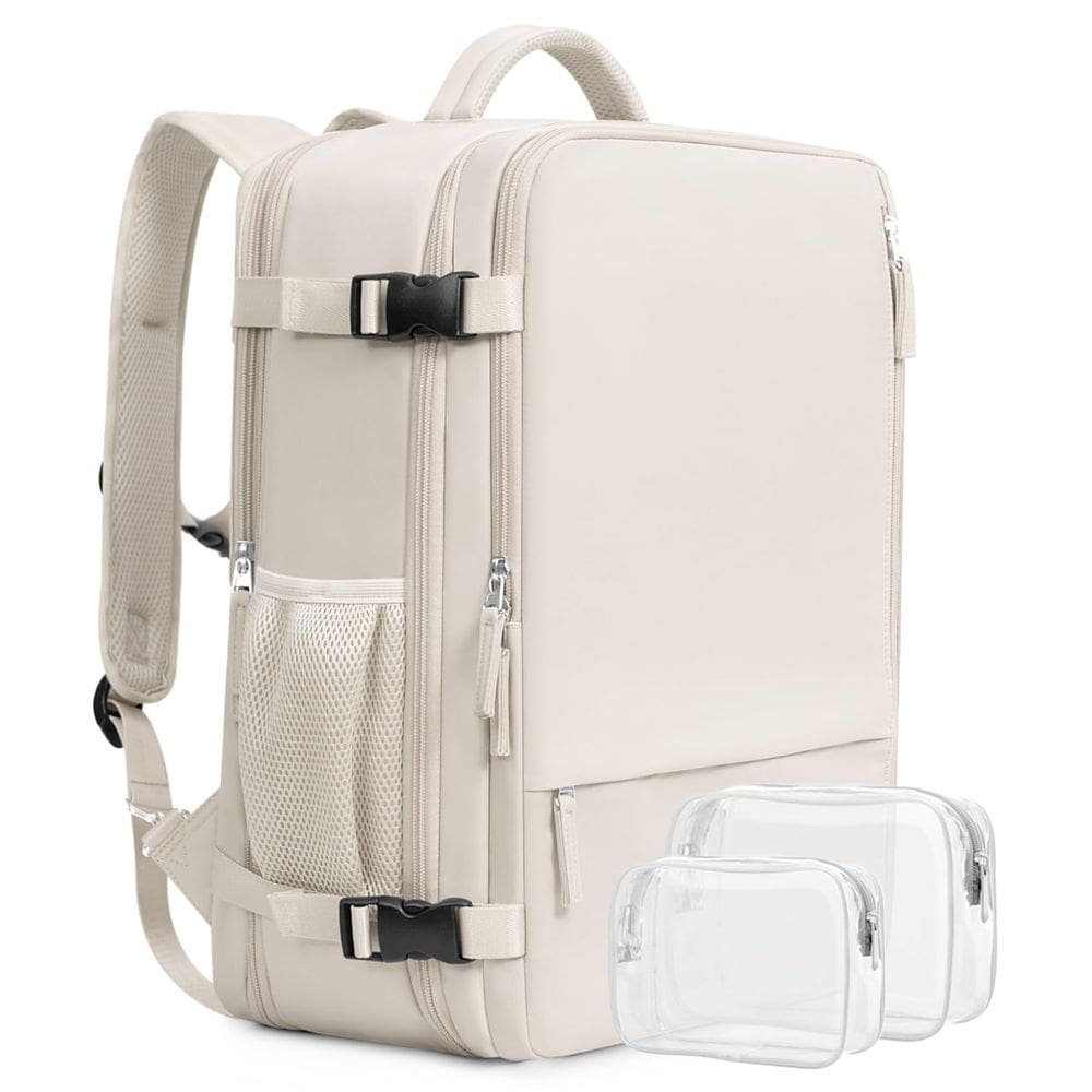Mochila de viagem Beraliy Airline Approved 17 Laptop Beige