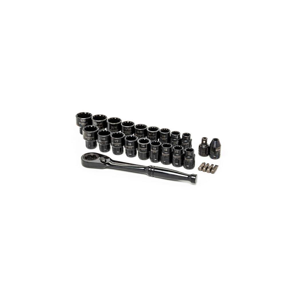 Conjunto de ferramentas mecânicas Crescent CX6PT25 25 peças 3/8 Drive