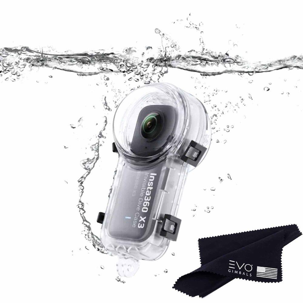 Estojo de mergulho Insta360 X3 Invisible Waterproof 50m para câmera X3