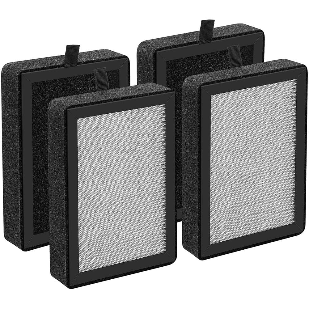 Pacote de 4 filtros de reposição para purificador de ar para LEVOIT LV-H128