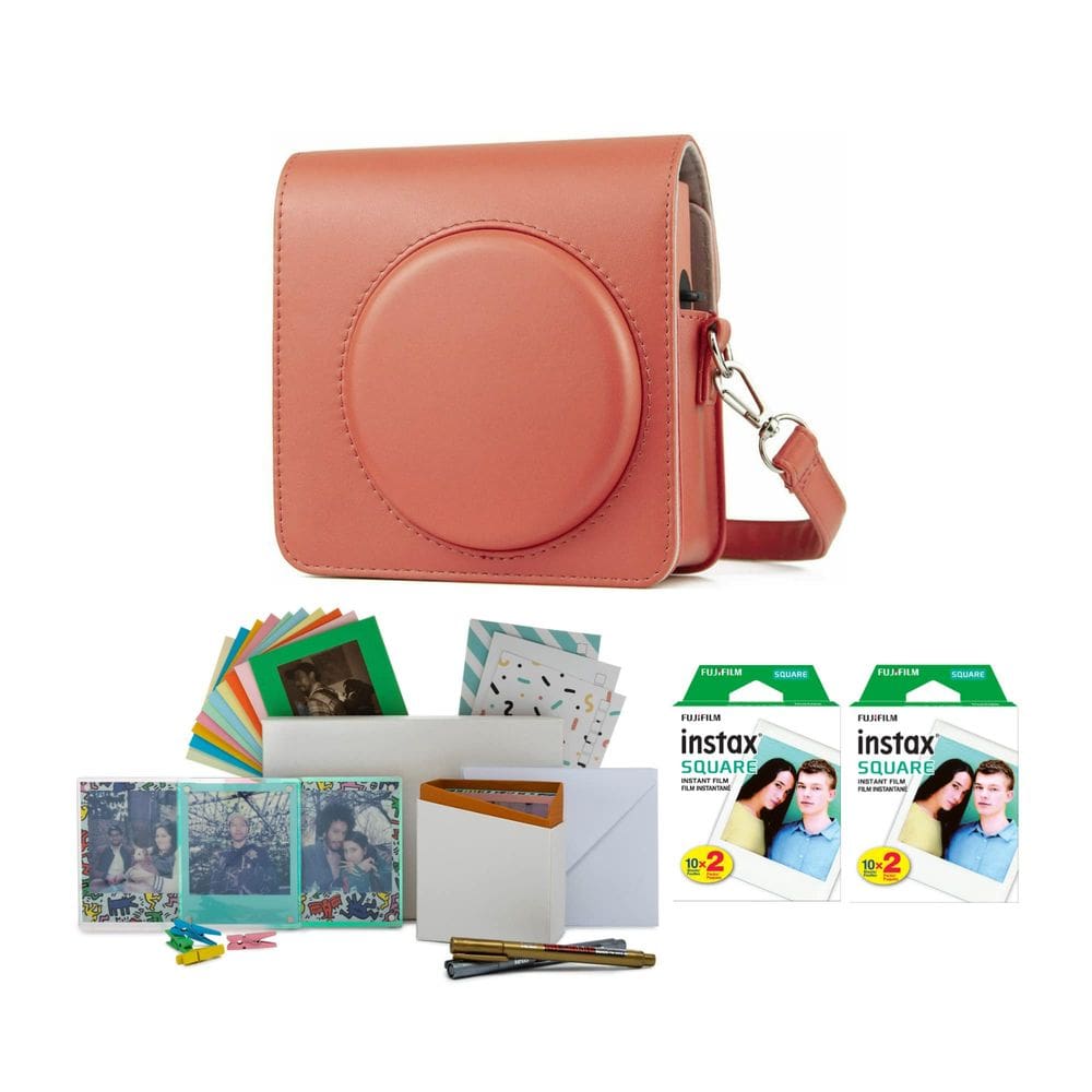 Filme Fujifilm Instax Square Twin Pack (40 exposições) e estojo