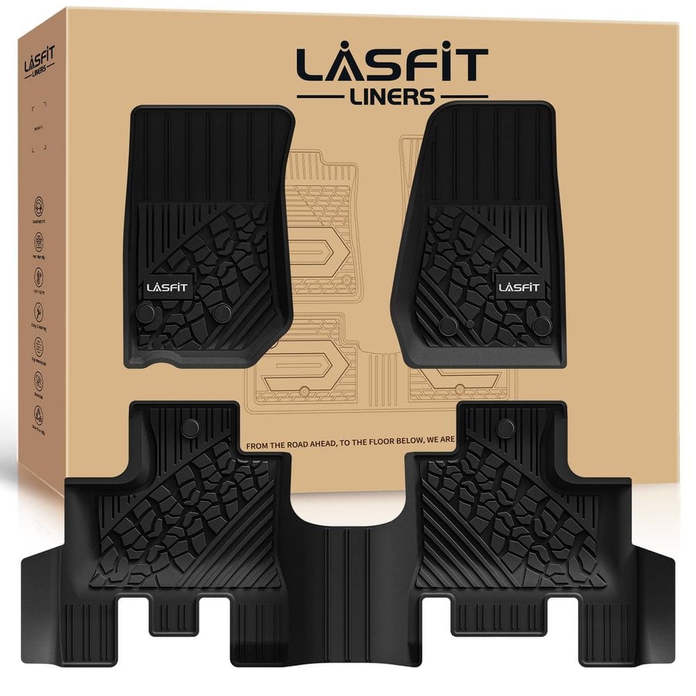 Tapetes de chão LASFIT para Jeep Wrangler 2014-2018 JK 4-Door