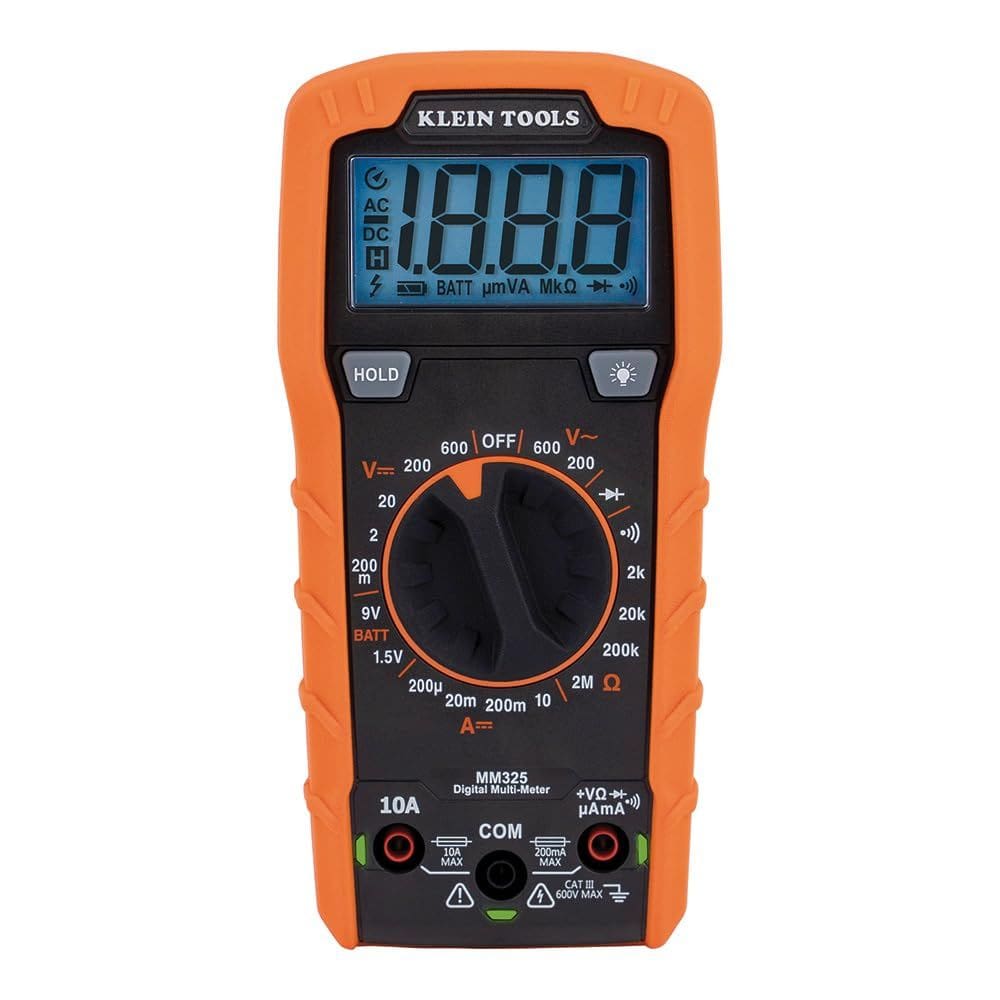Multímetro Klein Tools MM325 Digital Manual com variação de 600V